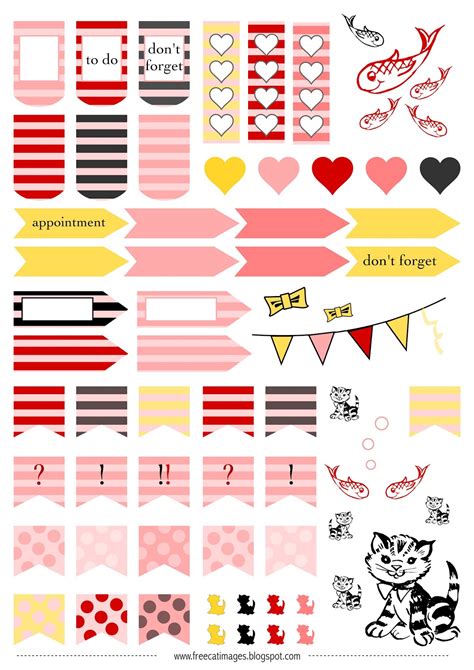Free Planner Printables Stickers
